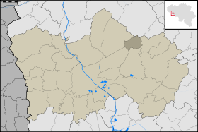 Localisation de Melles au sein de Tournai