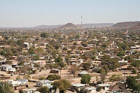 Vue de Mochudi en août 2007