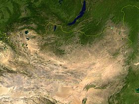 carte : Géographie de la Mongolie