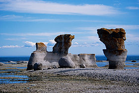 Monolithe de l'archipel de Mingan