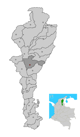 Carte de Chiriguaná