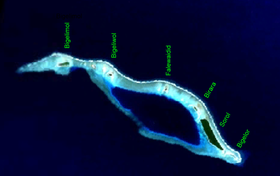 Image satellite légendée de Sorol.