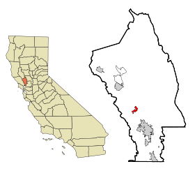 Napa County California Incorporated and Unincorporated areas Yountville Highlighted.svg