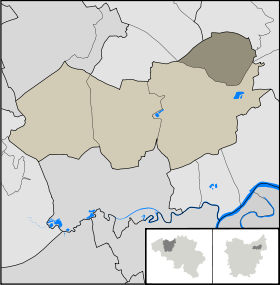 Localisation de Nieuwkerken-Waas au sein de Saint-Nicolas
