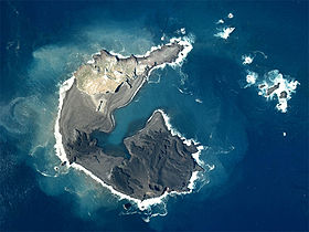 Vue satellitaire de l'île.