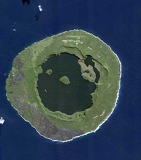 Vue par satellite de l'île