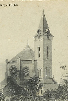 Vue de l'église dans les années 1900.