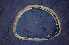 Image satellite de Nukuoro.