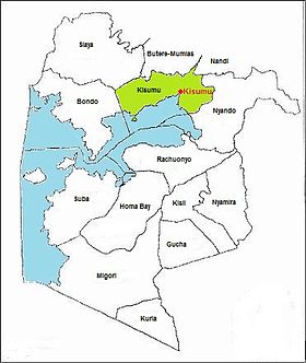Localisation du district au sein de sa province