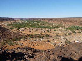 Vue partielle de l'oasis