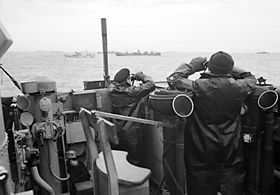 escorteur surveillant un convoi (octobre 1941)