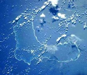 Photographie par satellite de la NASA.
