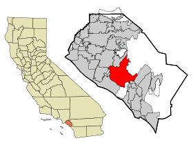 Orange County California Incorporated and Unincorporated areas Irvine Highlighted.svg