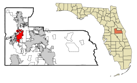 Orange County Florida Incorporated and Unincorporated areas Ocoee Highlighted.svg