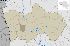 Localisation d'Orcq au sein de Tournai