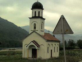 L'église orthodoxe serbe de Polom