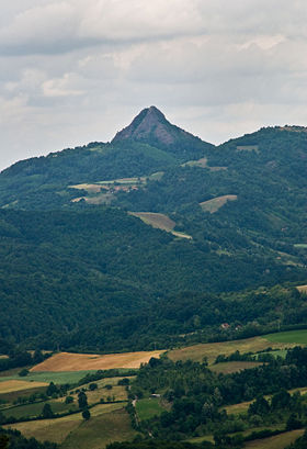 Le mont Ostrvica vu de Mutanj