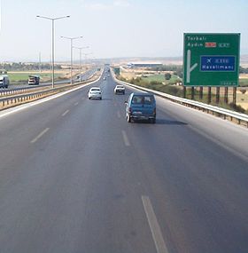 L'autoroute turque 31 près d'Izmir