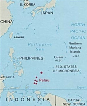 carte : Géographie des Palaos