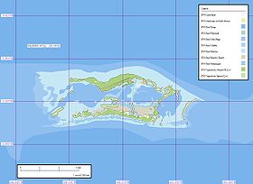 Carte de l'atoll Palmyra.