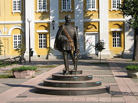 La statute de Stevan Šupljikac à Pančevo
