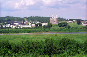 Sainte-Anne-de-Madawaska, vu des États-Unis.
