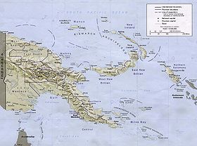carte : Géographie de la Papouasie-Nouvelle-Guinée