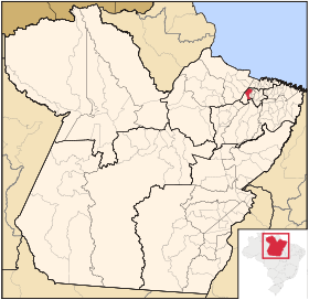 Localisation de Belém sur une carte