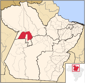 Localisation de Santarém sur une carte
