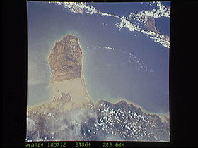 Image satellite de la péninsule de Paraguaná.