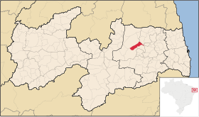 Localisation de Algodão de Jandaíra sur une carte