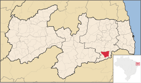 Localisation de Aroeiras sur une carte