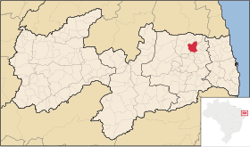 Localisation de Bananeiras sur une carte