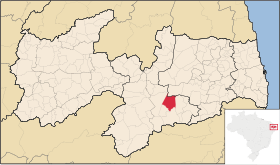 Localisation de Cabaceiras sur une carte