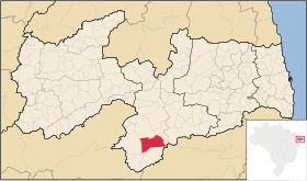 Localisation de Camalaú sur une carte