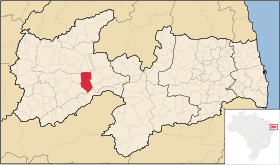 Localisation de Catingueira sur une carte