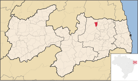 Localisation de Damião sur une carte