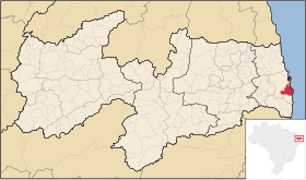 Localisation de João Pessoa sur une carte
