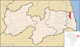 Localisation de Mamanguape sur une carte