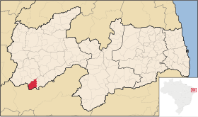 Localisation de Manaíra sur une carte