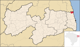 Localisation de Mataraca sur une carte