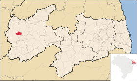 Localisation de Nazarezinho sur une carte