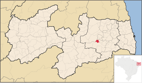 Localisation de Puxinanã sur une carte