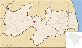Localisation de Quixaba sur une carte