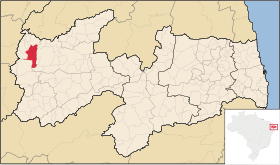 Localisation de São João do Rio do Peixe sur une carte