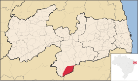 Localisation de São João do Tigre sur une carte