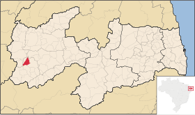 Localisation de São José de Caiana sur une carte