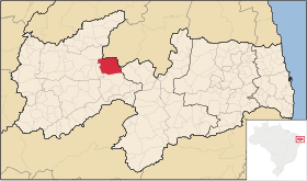 Localisation de São José de Espinharas sur une carte