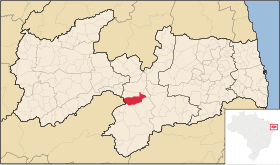 Localisation de São José dos Cordeiros sur une carte