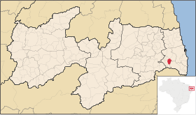Localisation de São Miguel de Taipu sur une carte